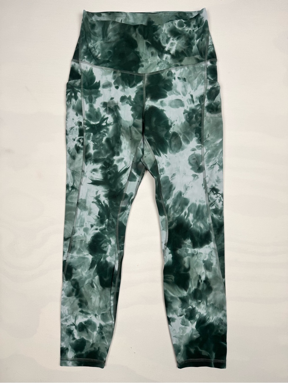 Lululemon Align High-Rise Pant Pockets 25" Green White Women’s 8 MSRP $138
